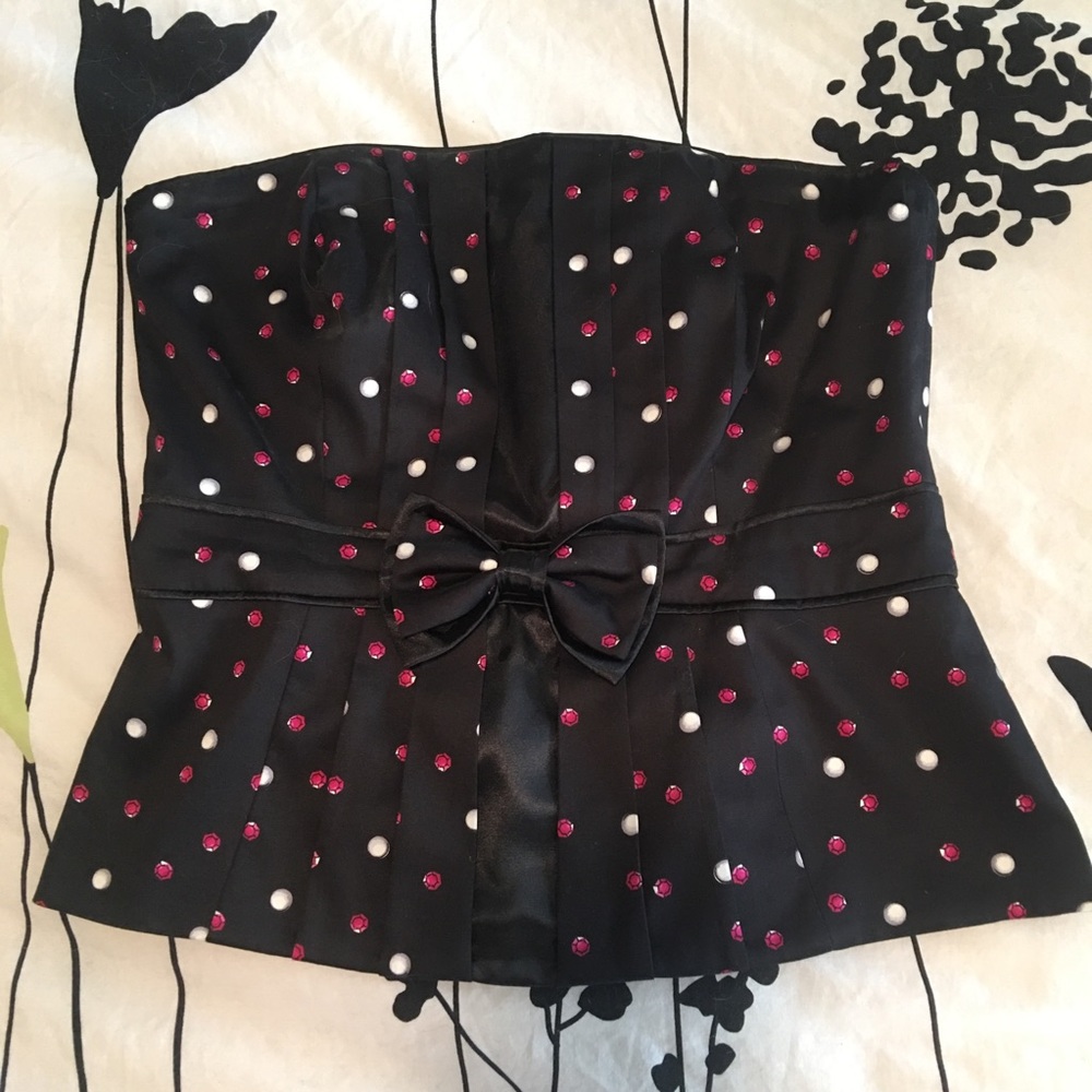 White House Black Market Strapless Top